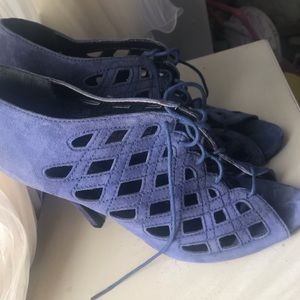 Zara - Blue Caged Heels - Size 9